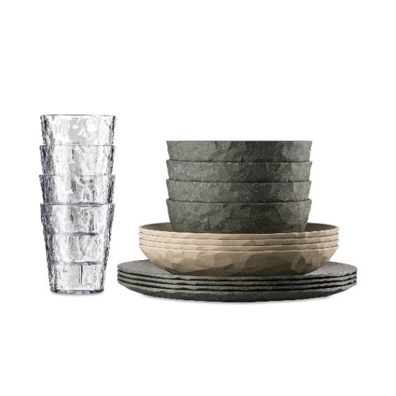Serviesset Göteborg, Set van 16, Organic - Koziol | Connect