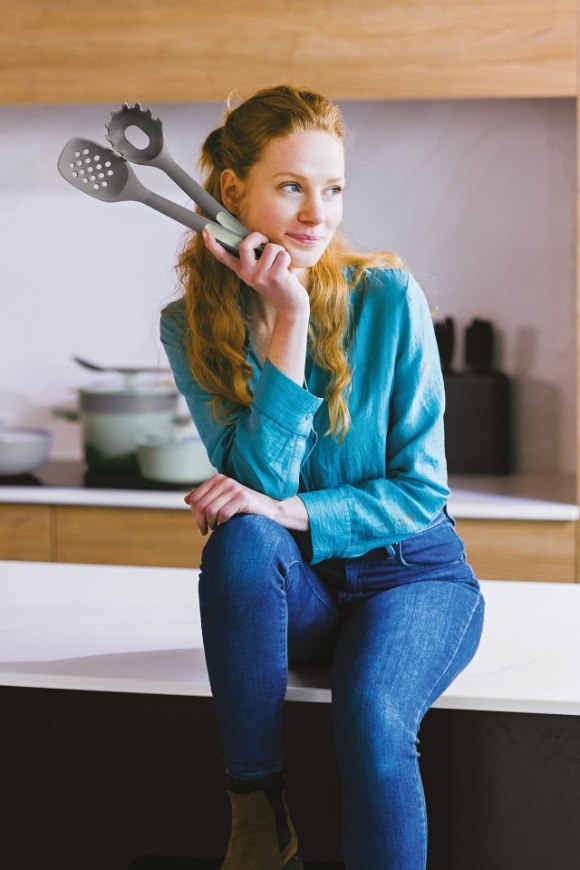 Balance Spaghettilepel, Gerecycled Kunststof, Sage - BergHOFF | Leo Line