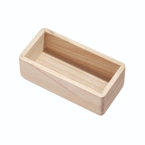 Lade Organizer, 7.6 x 15 x 5 cm, Paulownia Hout, Beige - iDesign | The Home Edit