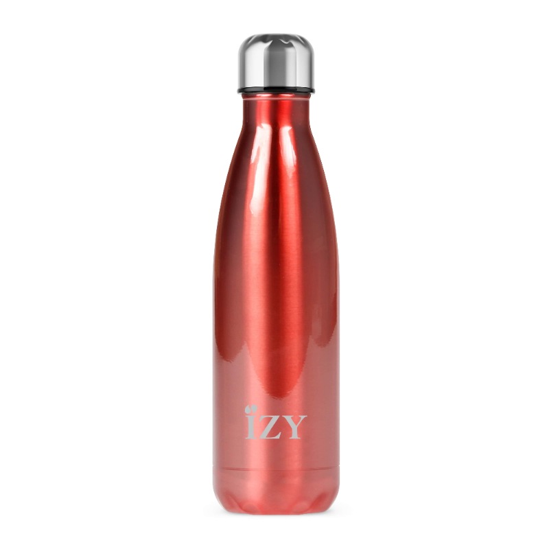 Thermosfles 0.5L, RVS, Chroom Rood - IZY | Original Collection