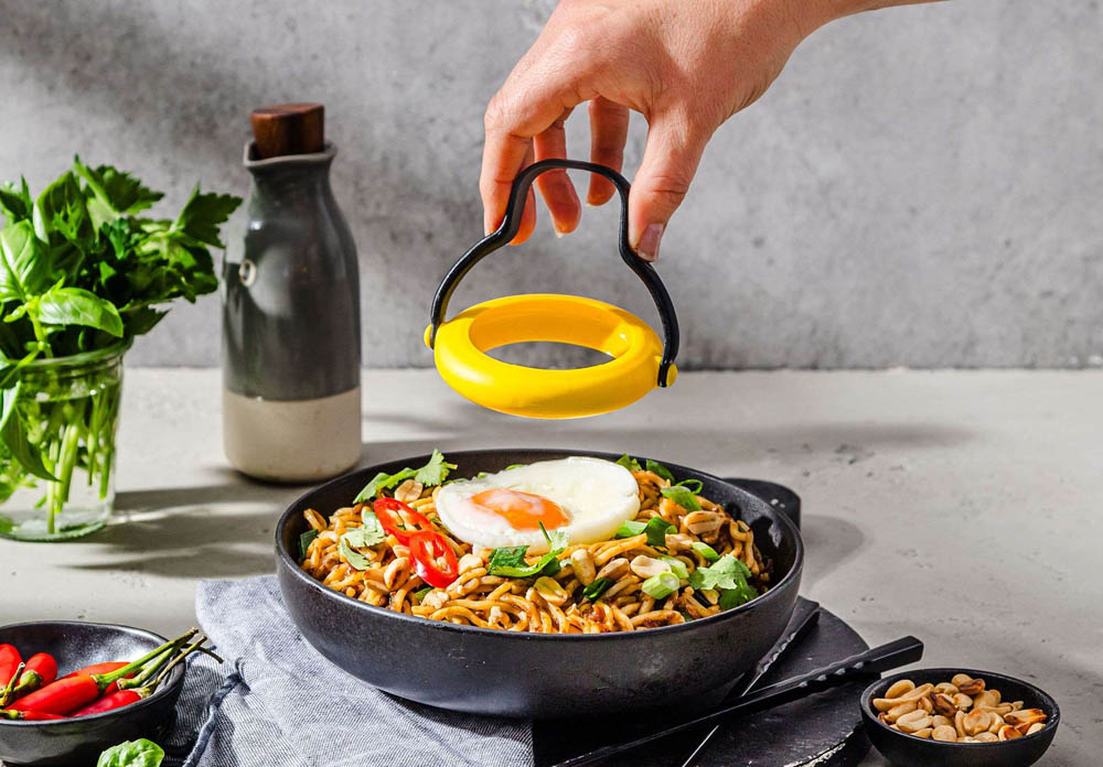 Eierringen, set van 2 - Bak, Flip en Serveer - Siliconen - no leak | Dreamfarm