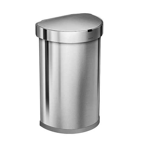 Afvalemmer RVS met liner pocket en sensor, 45 liter - Simplehuman