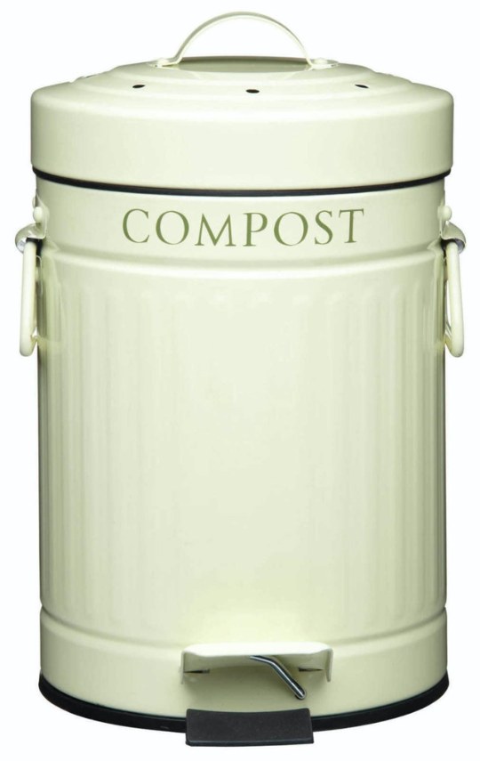 KitchenCraft Metal Worktop Compost Bin