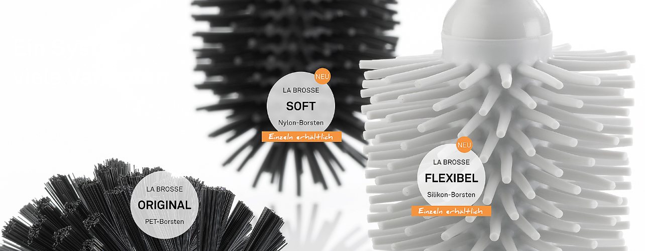 La Brosse Losse Toiletborstelkop - Siliconen - Zwart - Kela