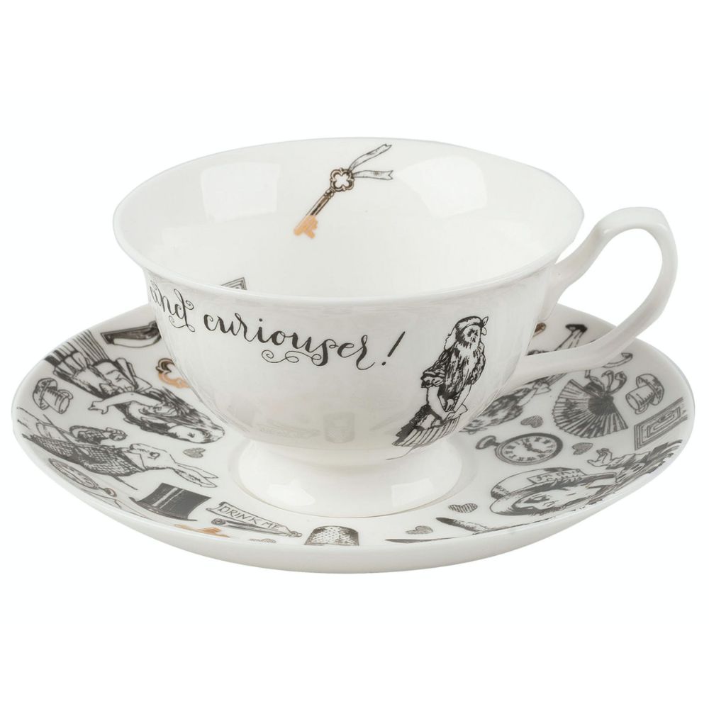 Kop en Schotel, Porselein, 0.21 L - V&A | Alice in Wonderland