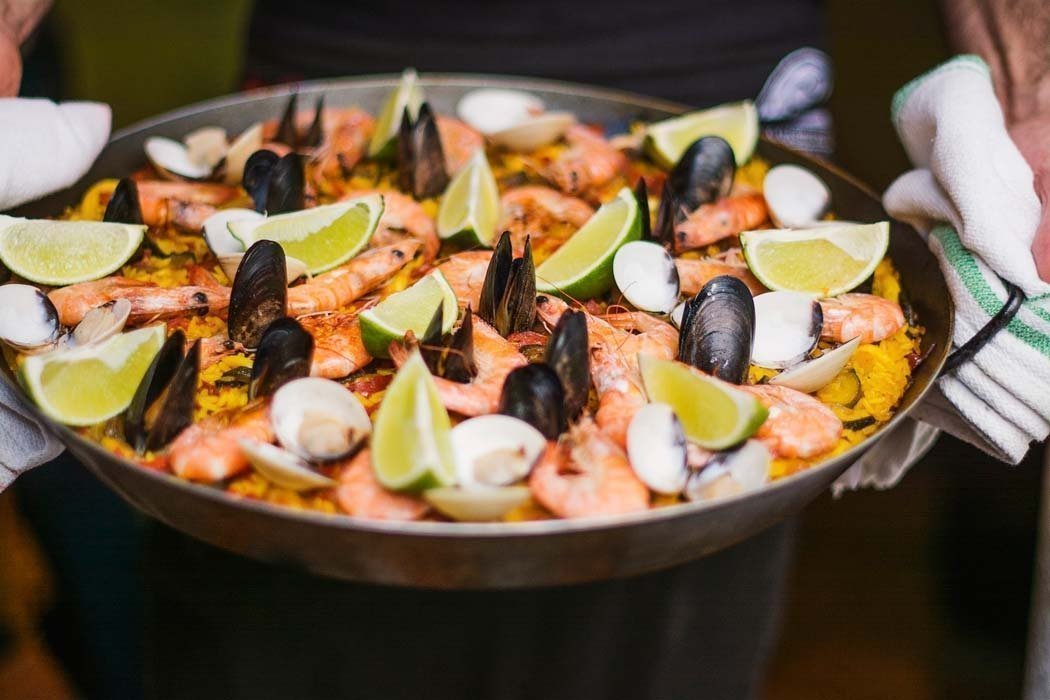 Paella pan, Plaatstaal, 34cm - Garcima | Valenciana