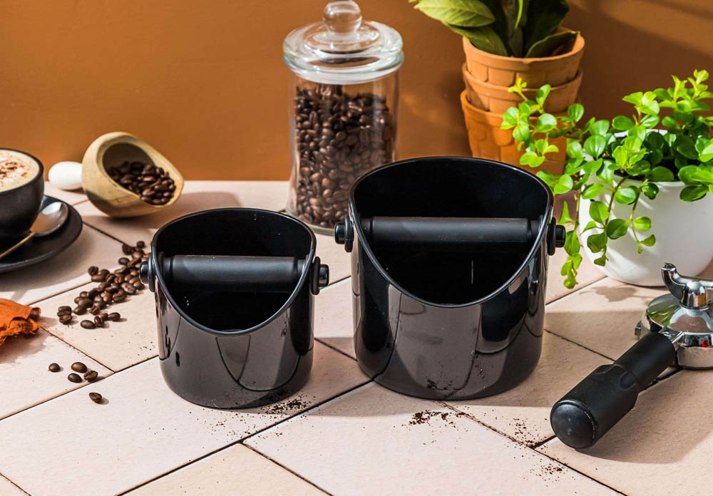 Uitklopbak Grindenstein Big, 13,5 cm, Zwart - Kunststof & Rubber - Espresso | Dreamfarm