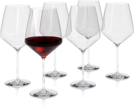 Glazenset, 6 Wijnglazen - 900ml - Magnum - Loodvrij Kristal - Eva Trio | Legio Nova