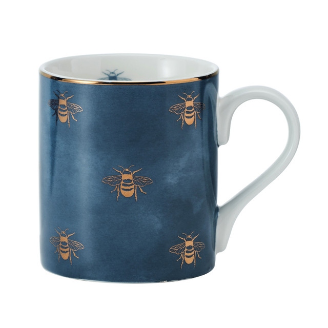 Mikasa Fine China 280ml Straight Sided Mug, Bees, Gift boxed