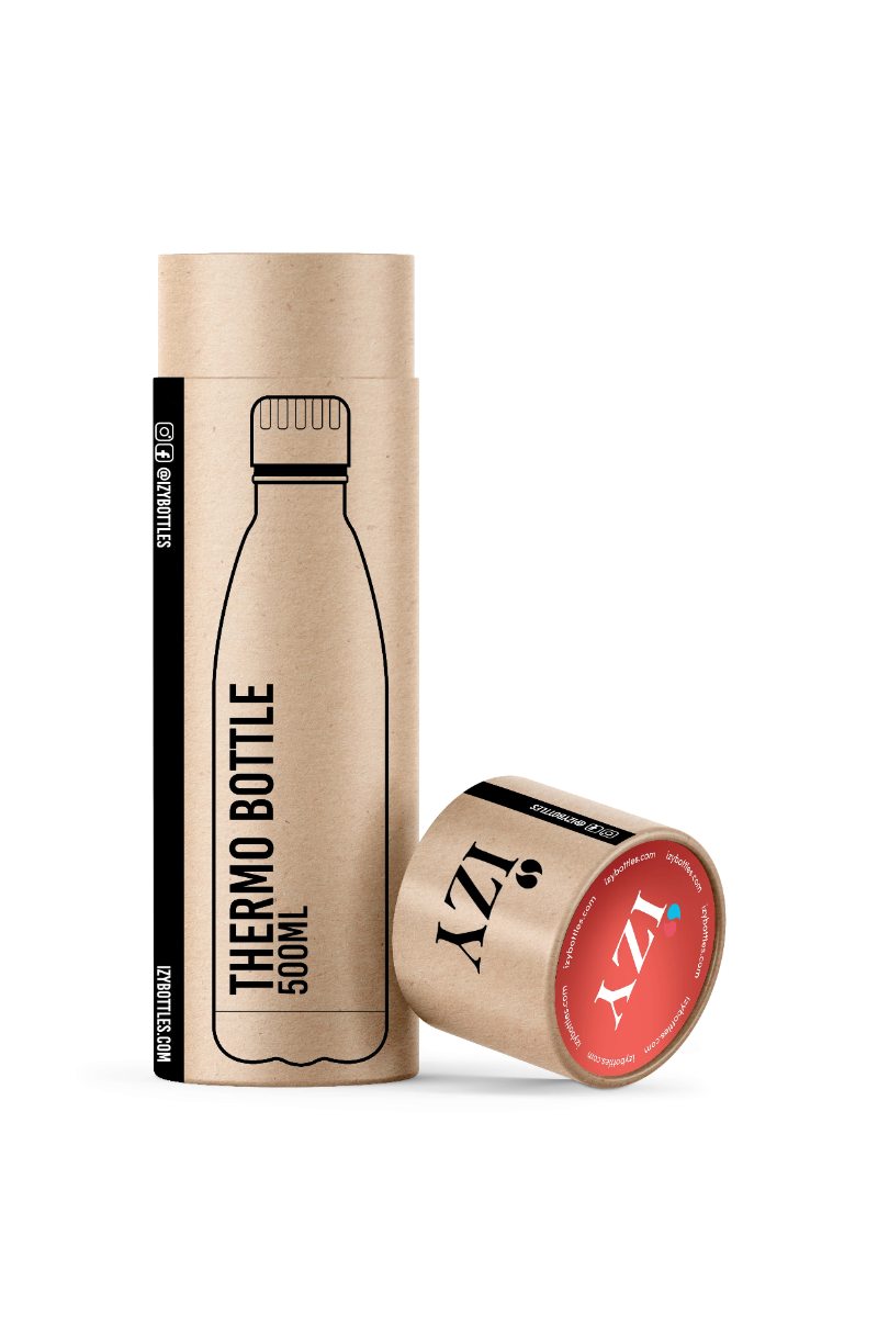 Thermosfles 0.5L, RVS, Chroom Rood - IZY | Original Collection