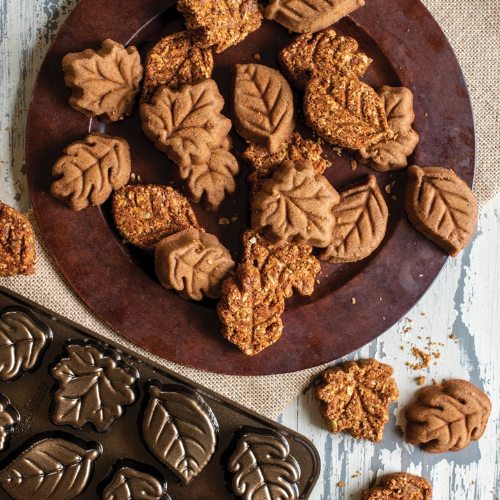 Bakvorm "Leaflettes Cakelet Pan" - Nordic Ware | Fall Harvest Bronze