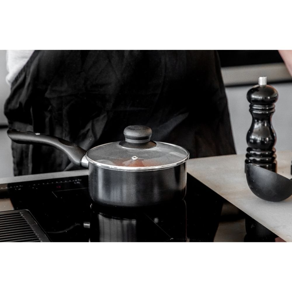 Steelpan met Deksel, 16 cm, Gerecycled, Non-Stick - MasterClass | Can-to-Pan