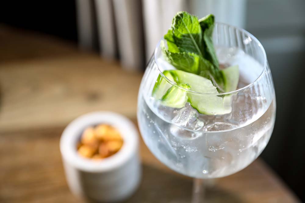 Ballonglazen  - Set van 2 - Gin Tonic - 550ml - Geribbeld | BarCraft