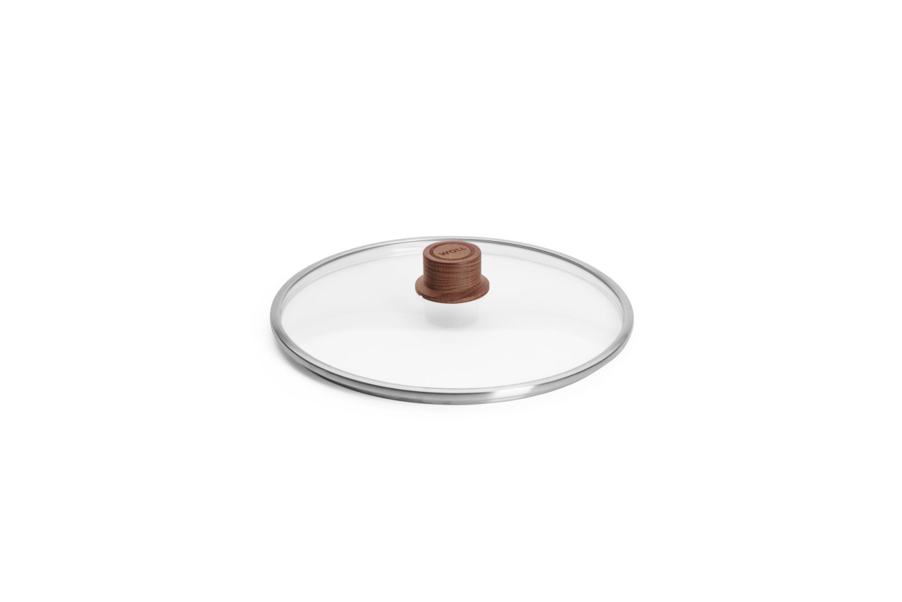 Veiligheidsglas Deksel, ø 28 cm, Beukenhout - Woll | EcoLogic QXR