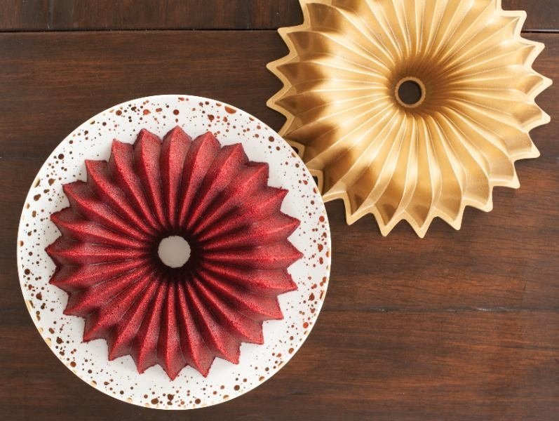 Tulband Bakvorm "Brilliance Bundt pan" - Nordic Ware | Premier Gold