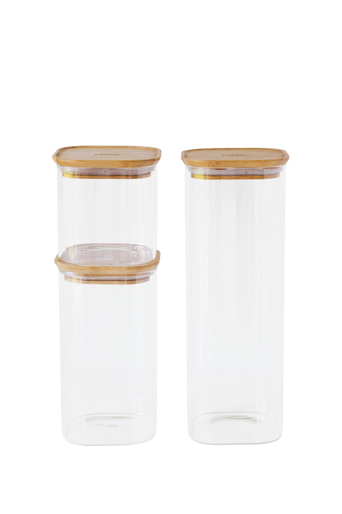 Voorraadpottenset, 3 stuks, Lang - Pebbly