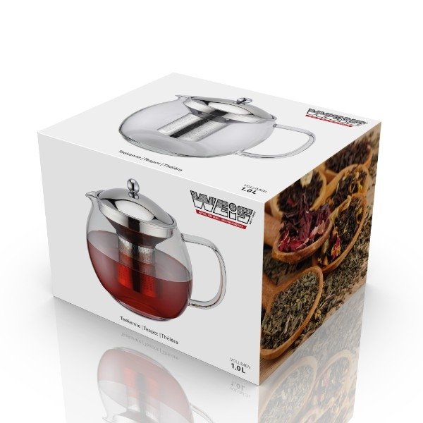 Theepot met theefilter, 1 liter – Weis