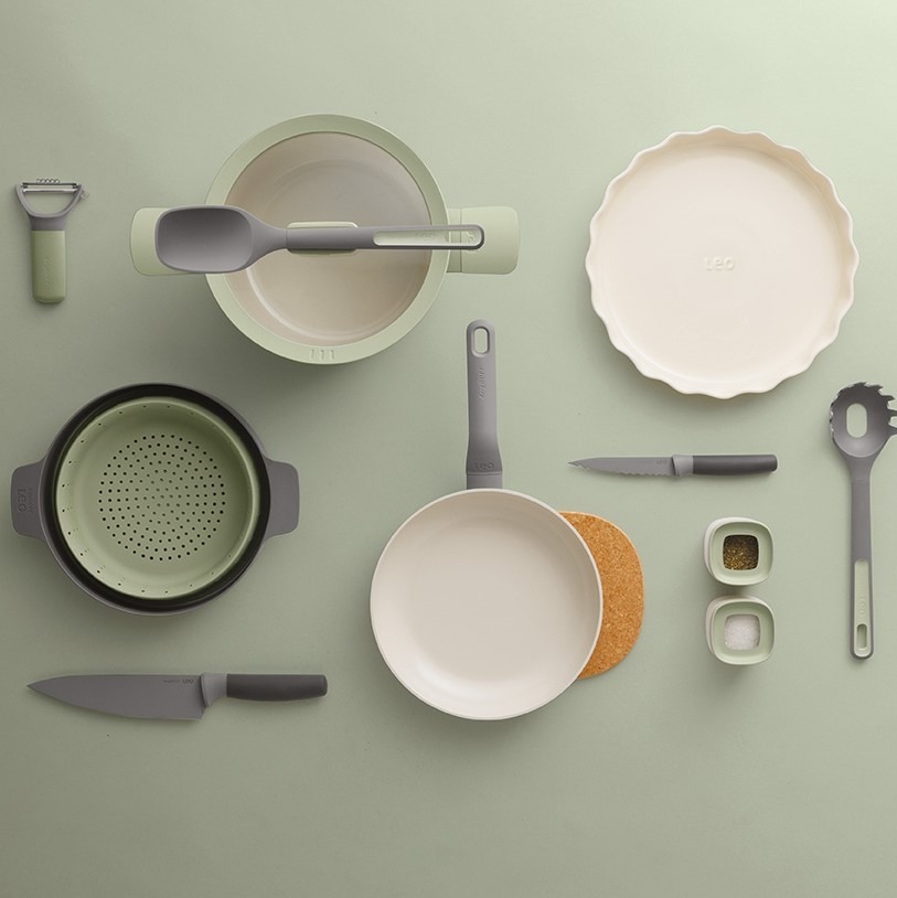 Balance Koekenpan, 20 cm, 1.2 L, Sage, Gerecycled Aluminium - BergHOFF | Leo Line