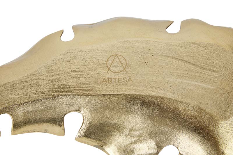 Serveerbord, 33cm - Blad - Goud - Aluminium - Artesà