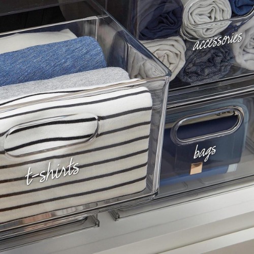 Voorraadkast Labels, Set van 18 Stuks, Transparant - iDesign | The Home Edit