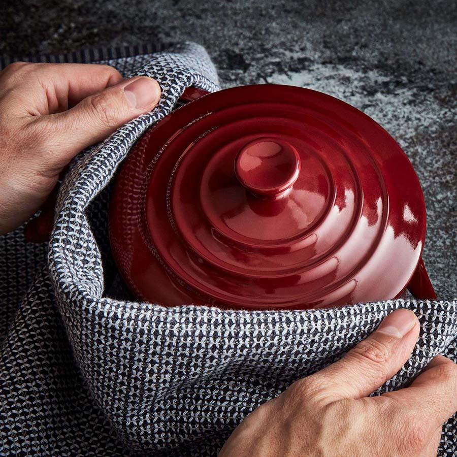 Ovenschalen Gift Set, 5 Delig, Rood, Keramiek - Barbary & Oak | Foundry