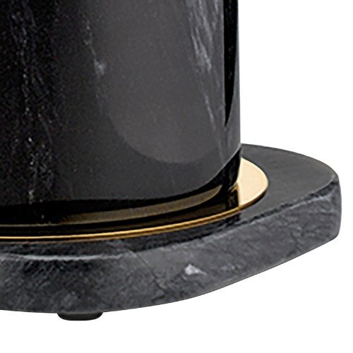 Liron Toiletrol en wc-borstel Houder - Zwart/Goud - Kela