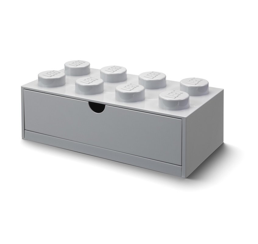 Bureaulade Brick 8,  Grijs - LEGO
