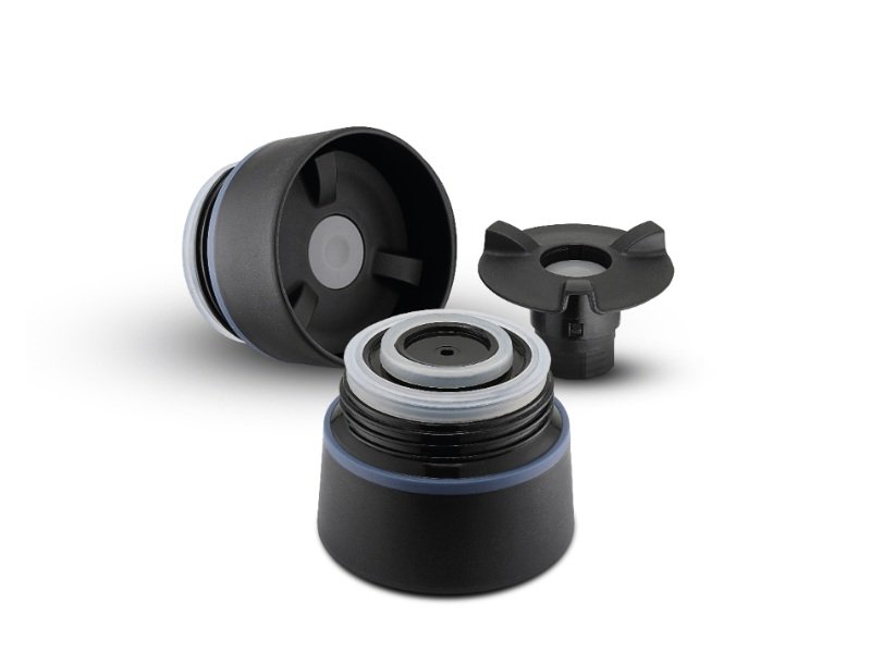 Thermosbeker, Dubbelwandig, Zwart, 360 ml – Weis