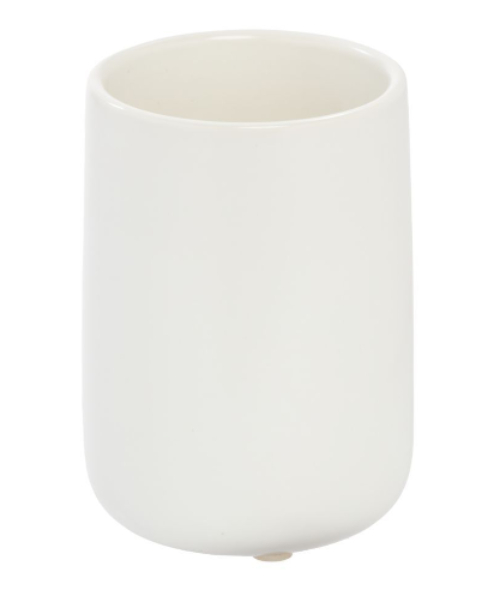 Badkamer Drinkbeker, Keramiek, Kokos Wit - iDesign | Eco Vanity