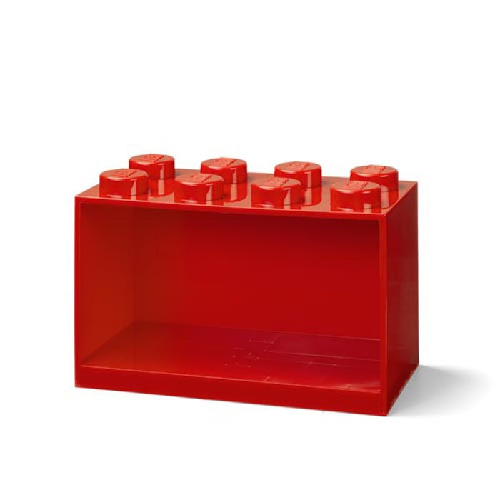 Wandschap 8 Brick, Rood - Polypropyleen - LEGO