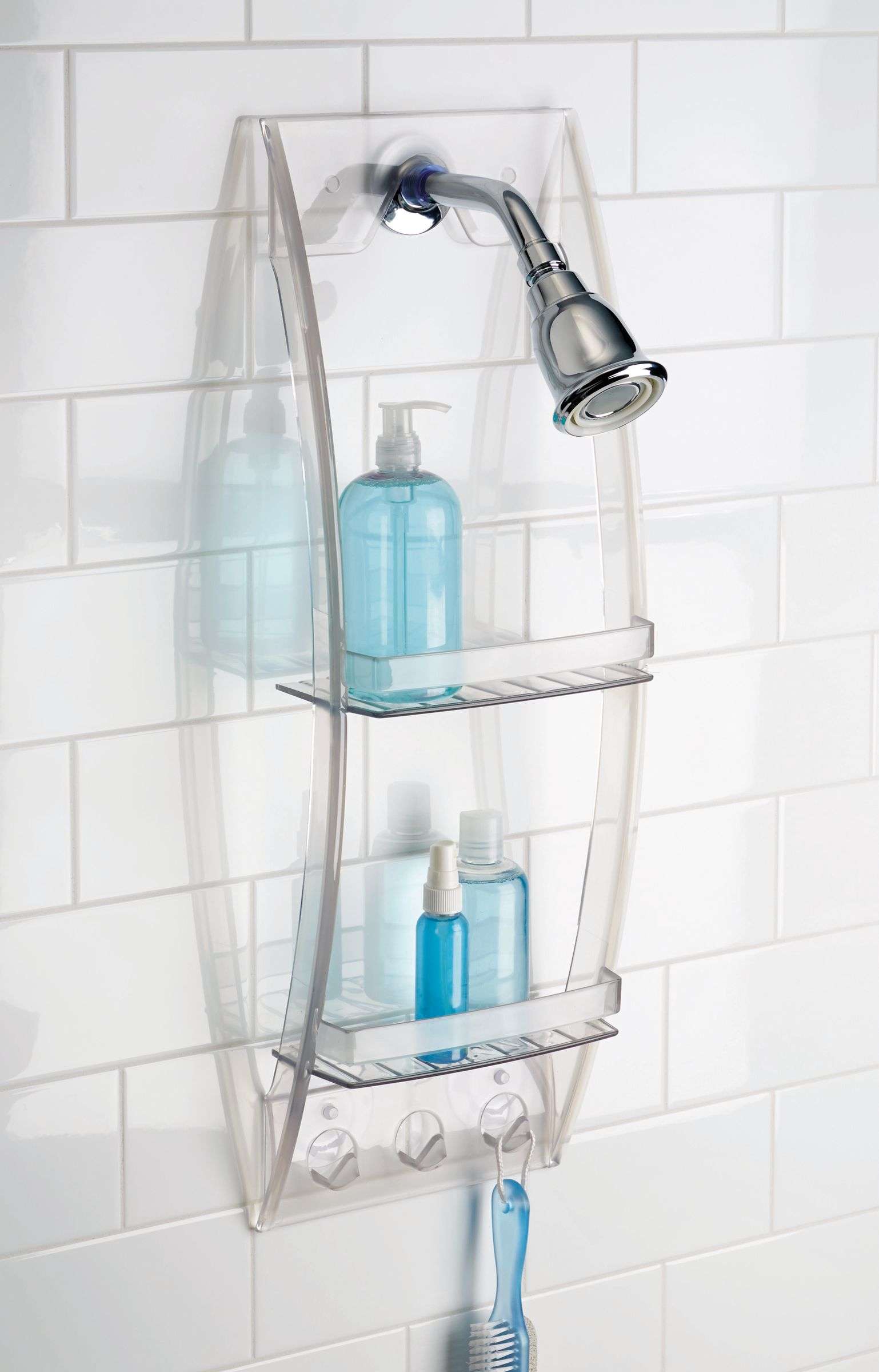 Doucherek, Douchemand, Voor Douchekop, 2-Laags, Kunststof, Transparant - iDesign | Grand Arc