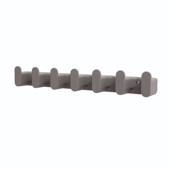 Kapstok, 7 Haken, Kunststof, 52 x 6.2 x 7.7 cm - iDesign | Wallspace Collection