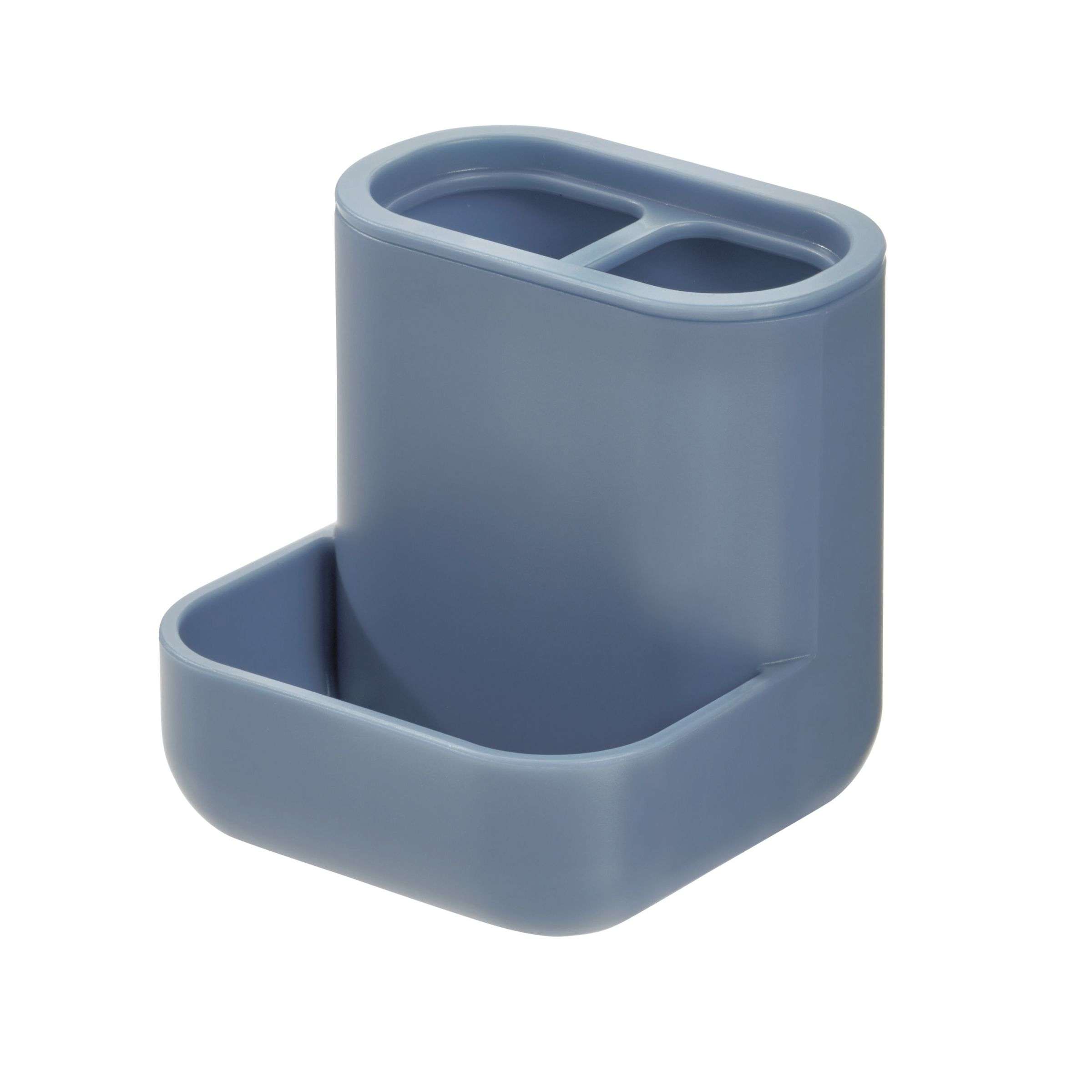 Badkamer Organizer, 3 Vakken, Kunststof, Blauw - iDesign | Cade