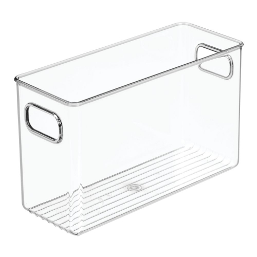 Opbergbox met Handvat, 25.4 x 9.9 x 15.5 cm, Kunststof, Transparant - iDesign | Linus