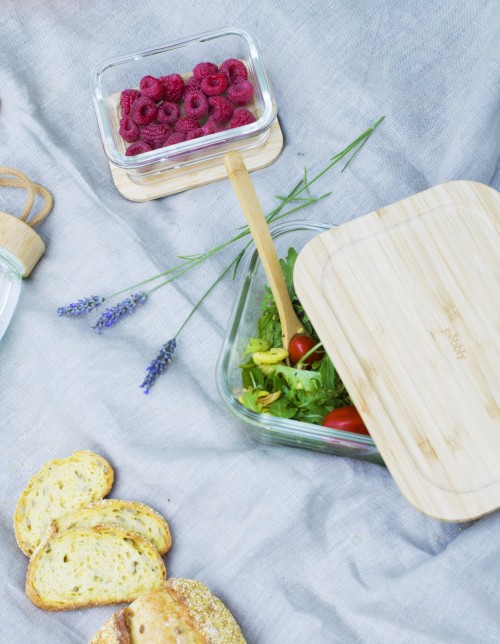 Voorraadpot met Deksel, Rechthoekig, 1.8 L - Pebbly