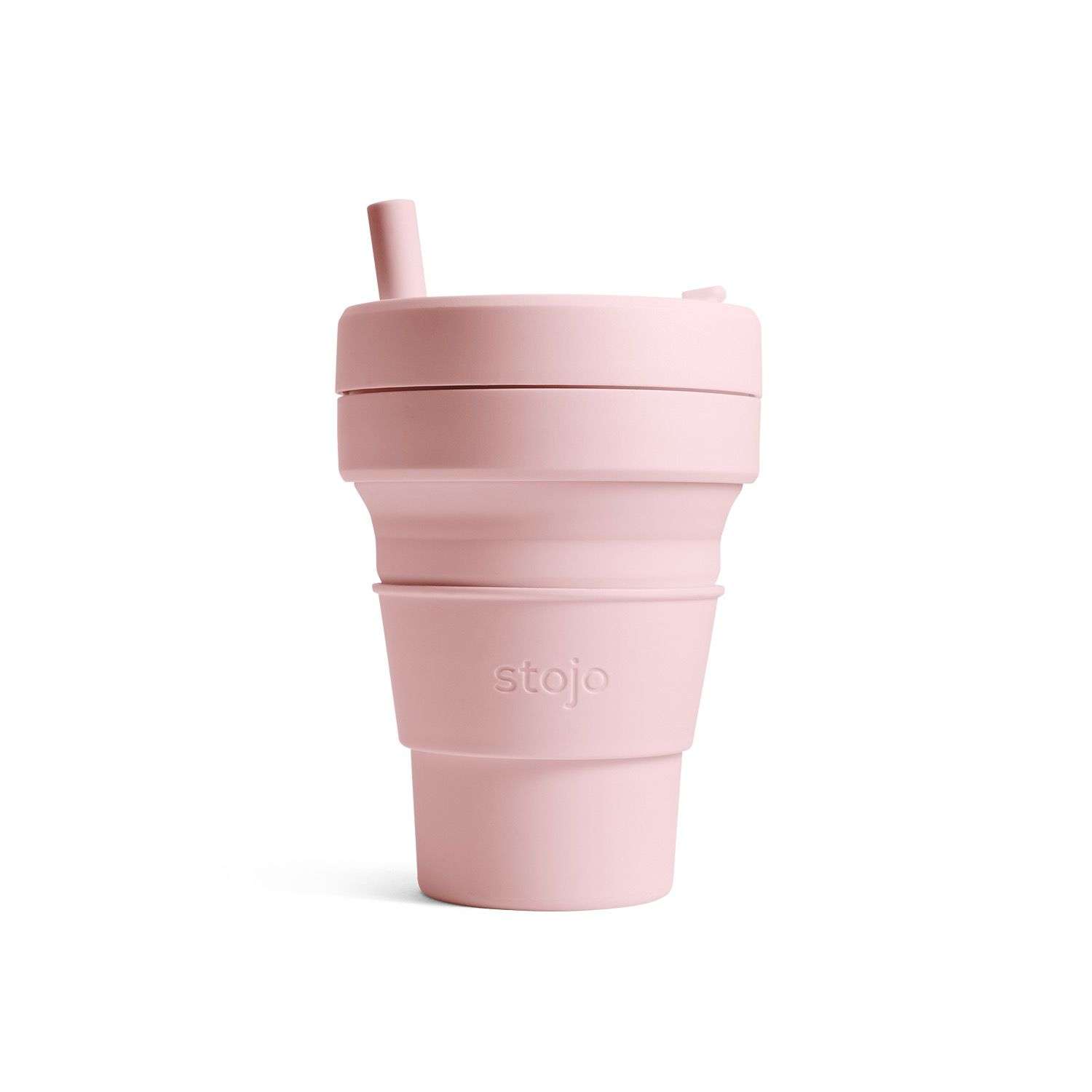Biggie Cup, Carnation - 470 ml - Koffiebeker - Drinkbeker - Roze - Opvouwbaar | Stojo