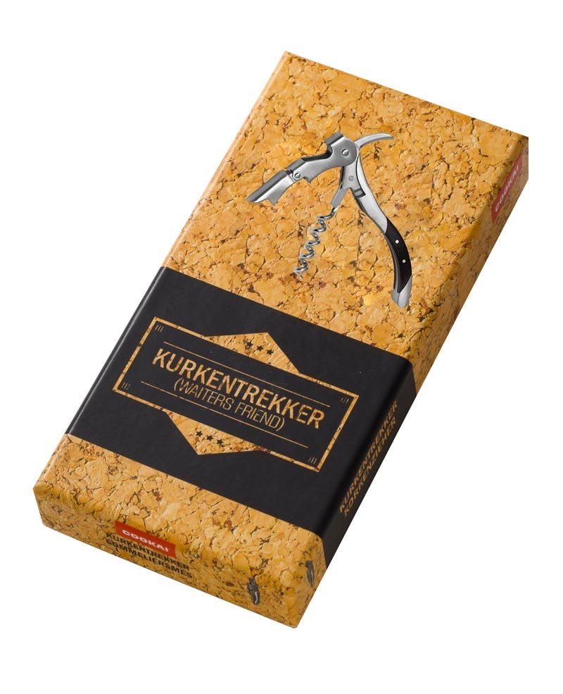 Kurkentrekker - RVS/Hout - Cookai