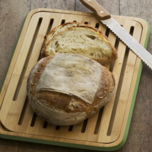 Broodplank, Bamboe, Sage Groen, 35 x 25 cm - Pebbly