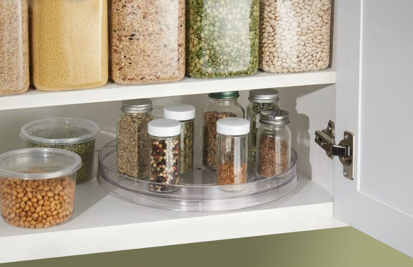 Lazy Susan Draaiplateau, 28.7 cm, Kunststof, Transparant - iDesign | Linus