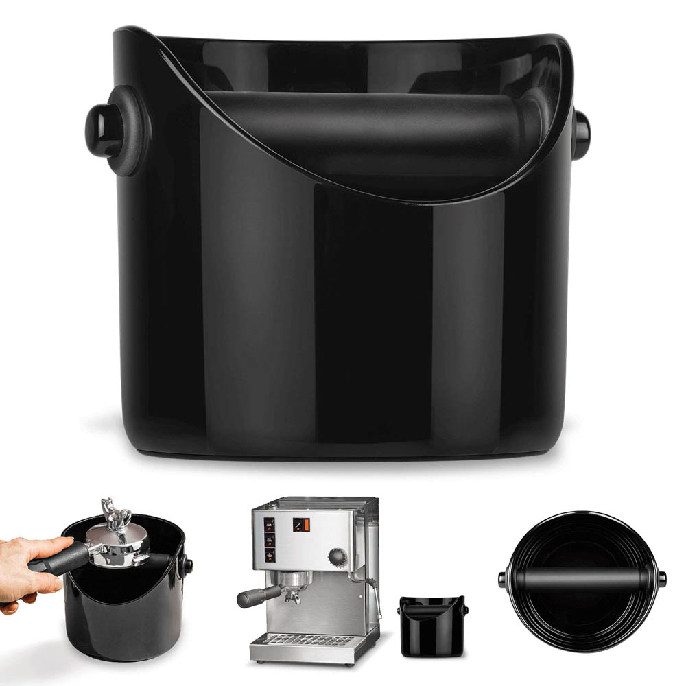 Uitklopbak Grindenstein Big, 13,5 cm, Zwart - Kunststof & Rubber - Espresso | Dreamfarm