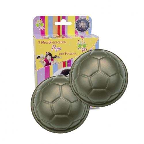 Set van 2 mini bakvormen voetbal - Städter