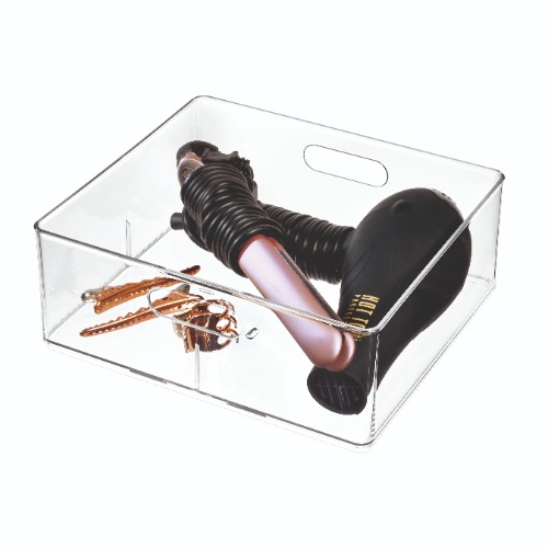 Haardroger Opbergbox, 31.1 x 25.9 x 10.2 cm, Stapelbaar, Kunststof - iDesign | The Home Edit