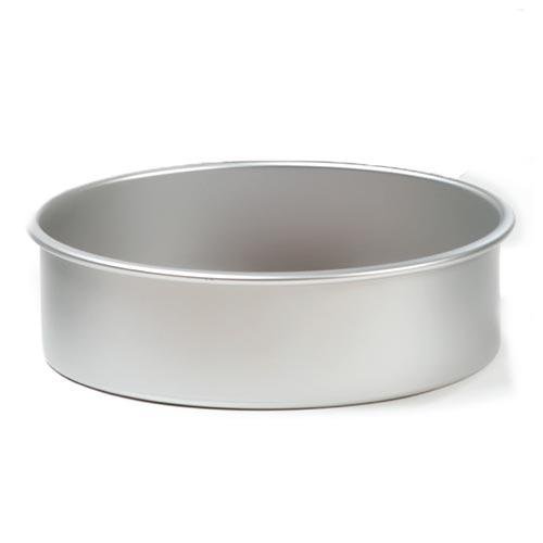 Ronde aluminium bakvorm 7.5cm hoog, 25cm Ø - Decora