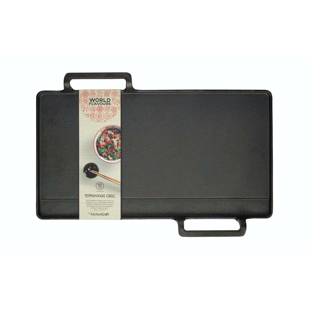 Teppanyaki Grillplaat - Gietijzer - Japans - Grillpan - KitchenCraft | World of Flavours