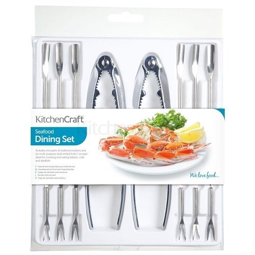 Schaaldieren Diner set - Krakers en Vorkjes - KitchenCraft