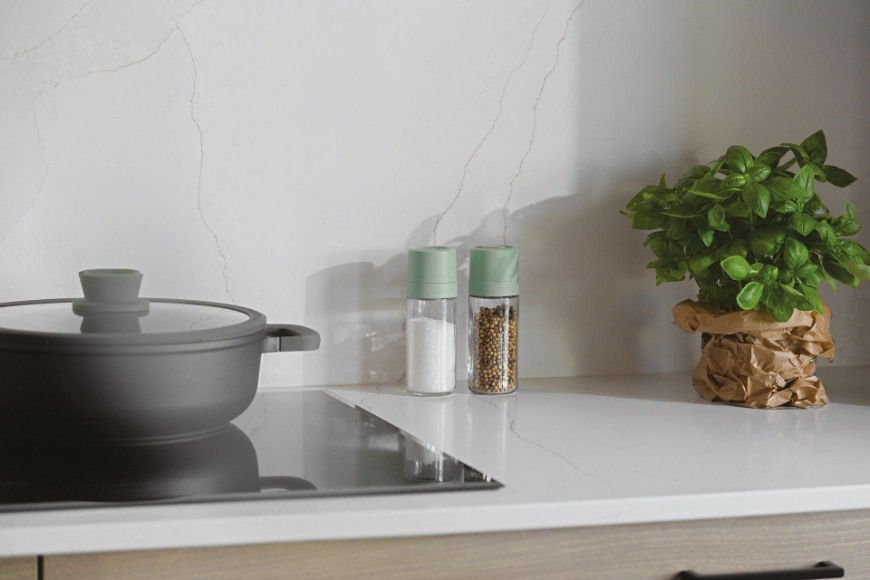 Balance Pepermolen en Zoutstrooier Set, Gerecycled Kunststof, Sage - BergHOFF | Leo Line