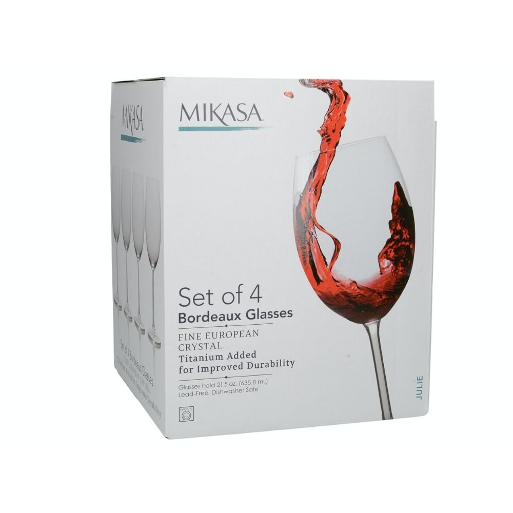 Bordeaux Wijnglazenset, 4 stuks, 739 ml - Mikasa | Julie 