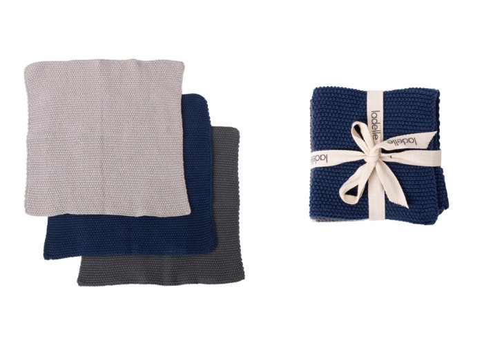 Duurzame Vaatdoeken, Set van 3, Navy - Ladelle | Eco Knitted