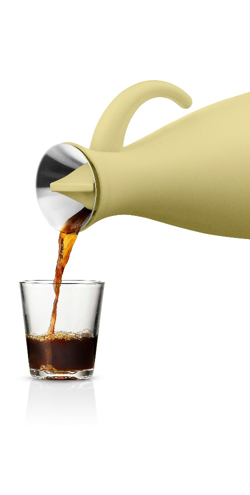 Vacuüm Thermoskan 1 L, RVS, Kunststof, Champagnekleur - Eva Solo