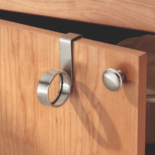 Handdoekhaak met Deurhaak, 12.4 x 7.6 x 16.5 cm, RVS, Zilver - iDesign | Forma